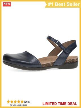 Dansko Rowan Leather Sandal Closed Toe Memory Foam